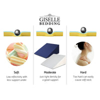Giselle Bedding Wedge Pillow White & Blue Home & Garden Kings Warehouse 