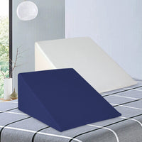 Giselle Bedding Wedge Pillow White & Blue Home & Garden Kings Warehouse 