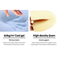 Giselle Bedding Wedge Pillow White & Blue Home & Garden Kings Warehouse 