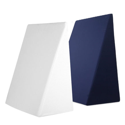Giselle Bedding Wedge Pillow White & Blue Home & Garden Kings Warehouse 
