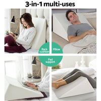 Giselle Bedding Wedge Pillow White Twin Pack Home & Garden Kings Warehouse 