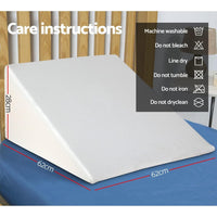 Giselle Bedding Wedge Pillow White Twin Pack Home & Garden Kings Warehouse 