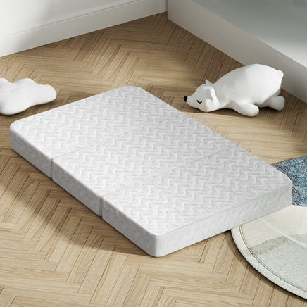 Giselle Foldable Mattress Portacot Foam Mattresses Travel Cot Baby Bamboo Cover Kings Warehouse 