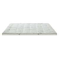 Giselle Pillowtop Topper Mattress Toppers Bamboo Fabric Fibre Bed Pad Protector Kings Warehouse 