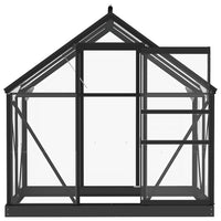 Glass Greenhouse Anthracite 155x103x191 cm Aluminium Kings Warehouse 