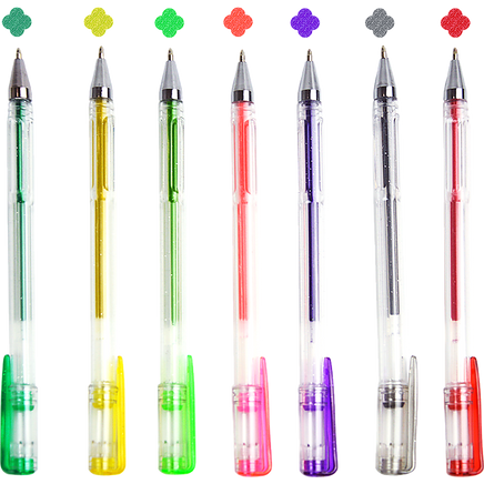 Glitter Gel Pens (100 pack) with 2.5X More Ink - Craft, Kids & Adult Colouring Home & Garden Kings Warehouse 
