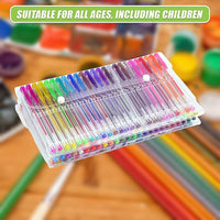 Glitter Gel Pens (100 pack) with 2.5X More Ink - Craft, Kids & Adult Colouring Home & Garden Kings Warehouse 