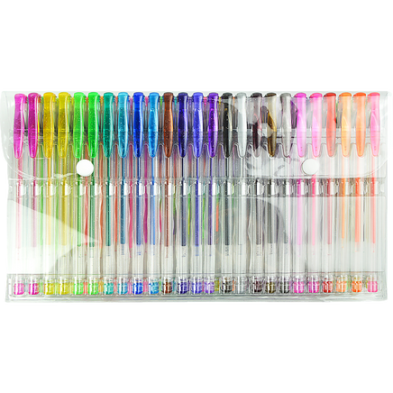 Glitter Gel Pens (100 pack) with 2.5X More Ink - Craft, Kids & Adult Colouring Home & Garden Kings Warehouse 