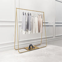 Gold Clothing Retail Shop Commercial Garment Display Rack Commercial Kings Warehouse 