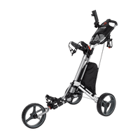 Golf Club Buggy Trolley Cart Compact Foldable 3 Wheel Gift & Novelty Kings Warehouse 