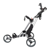 Golf Club Buggy Trolley Cart Compact Foldable 3 Wheel Kings Warehouse 