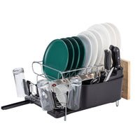 GOMINIMO 2-Tier Dish Drying Rack with Draining Board and Cup Holder GO-DR-100-YH Kings Warehouse 