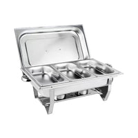 GOMINIMO 9L Chafing Dish Multifunctional Stainless Steel Food Buffet Warmer Pan (3x3L Triple Trays) Kings Warehouse 