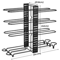 GOMINIMO Adjustable 8 Tier Pots and Pans Organizer with 3 DIY Methods GO-PPO-100-SF Kings Warehouse 