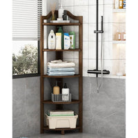 GOMINIMO Bamboo Corner Shelf 5 Tier GO-BCS-100-YJ Kings Warehouse 