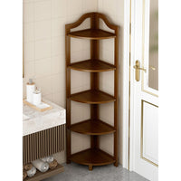 GOMINIMO Bamboo Corner Shelf 5 Tier GO-BCS-100-YJ Kings Warehouse 