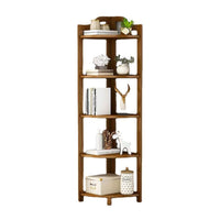 GOMINIMO Bamboo Corner Shelf 5 Tier GO-BCS-100-YJ Kings Warehouse 