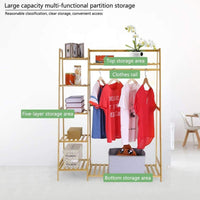 GOMINIMO Bamboo Trapezoidal Coat Rack 100cm GO-CR-104-YJ Kings Warehouse 