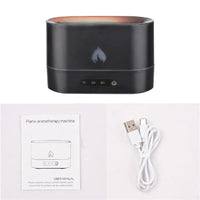 GOMINIMO Flame Humidifier Fire 250ml Black GO-AD-105-HGJ Kings Warehouse 