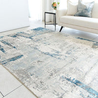 GOMINIMO Floor Mat Abstract Blue Grey 160*230cm Kings Warehouse 