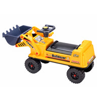 GOMINIMO Kids Ride On Bulldozer Digger Tractor Excavator Toy Car with Helmet GO-KEX-101-JBL Kings Warehouse 