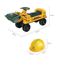 GOMINIMO Kids Ride On Bulldozer Digger Tractor Excavator Toy Car with Helmet GO-KEX-101-JBL Kings Warehouse 