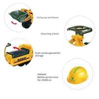 GOMINIMO Kids Ride On Bulldozer Digger Tractor Excavator Toy Car with Helmet GO-KEX-101-JBL Kings Warehouse 