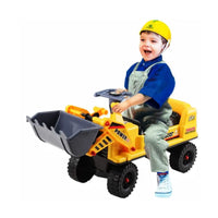 GOMINIMO Kids Ride On Bulldozer Digger Tractor Excavator Toy Car with Helmet GO-KEX-101-JBL Kings Warehouse 