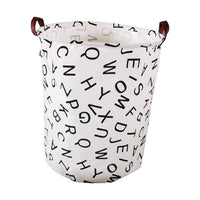 GOMINIMO Laundry Basket Round Foldable (Alphabet) GO-LB-111-CN Kings Warehouse 