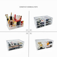 GOMINIMO Makeup Cosmetic Organizer With 12 Drawers (Clear) GO-MCO-100-CS Kings Warehouse 