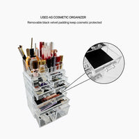 GOMINIMO Makeup Cosmetic Organizer With 12 Drawers (Clear) GO-MCO-100-CS Kings Warehouse 