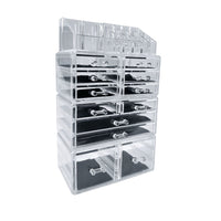 GOMINIMO Makeup Cosmetic Organizer With 12 Drawers (Clear) GO-MCO-100-CS Kings Warehouse 