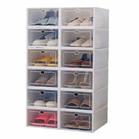 GOMINIMO Plastic Shoe Box 12pcs (White)
