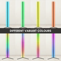 GOMINIMO RGB Corner Floor Lamp (Black) EK-LP-100-SJ Kings Warehouse 