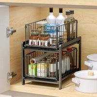 GOMINIMO Under Sink Organizer Pull Out Sliding Drawer Cabinets GO-USO-100-QY Kings Warehouse 