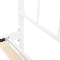 Gracy King Single Bed Size Metal Frame Platform Mattress Base - White Kings Warehouse 