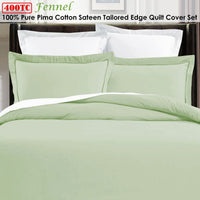 Grand Aterlier Pima Cotton Fennel Quilt Cover Set King Home & Garden Kings Warehouse 