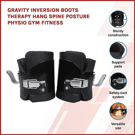 Gravity Inversion Boots for Back Therapy – Spine Decompression & Fitness Training Sports & Fitness Kings Warehouse 