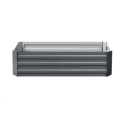 Green Fingers 2x Garden Bed 120x90cm Planter Box Raised Container Galvanised Herb Home & Garden Kings Warehouse 
