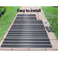 Green Fingers 2x Garden Bed 120x90cm Planter Box Raised Container Galvanised Herb Home & Garden Kings Warehouse 