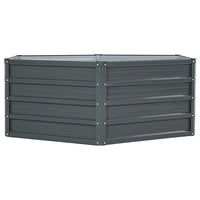 Green Fingers 2x Garden Bed 130x130x46cm Planter Box Raised Container Galvanised Home & Garden Kings Warehouse 