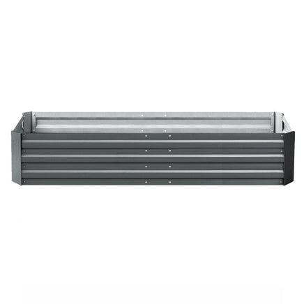 Green Fingers 2x Garden Bed 210x90cm Planter Box Raised Container Galvanised Herb Home & Garden Kings Warehouse 