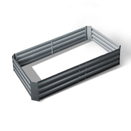 Green Fingers Garden Bed 150x90cm Planter Box Raised Container Galvanised Steel Home & Garden Kings Warehouse 