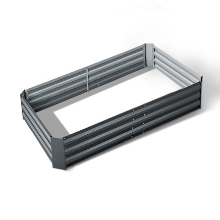 Green Fingers Garden Bed 150x90cm Planter Box Raised Container Galvanised Steel Home & Garden Kings Warehouse 