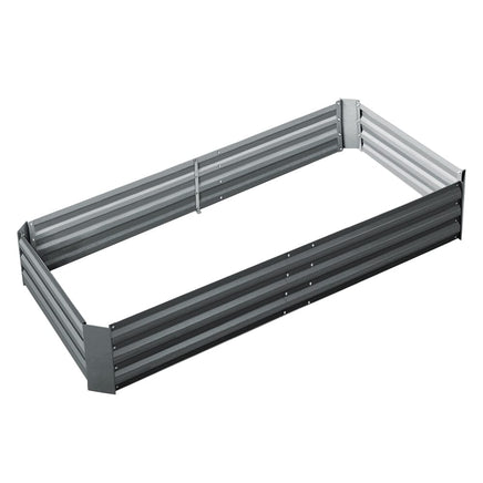 Green Fingers Garden Bed 180x90cm Planter Box Raised Container Galvanised Steel Home & Garden Kings Warehouse 