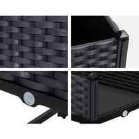 Green Fingers Garden Bed 40x40x23cm PP Planter Box Raised Container Growing Herb Home & Garden Kings Warehouse 