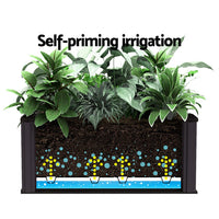 Green Fingers Garden Bed 40x40x23cm PP Planter Box Raised Container Growing Herb Home & Garden Kings Warehouse 
