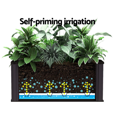 Green Fingers Garden Bed 40x40x23cm PP Planter Box Raised Container Growing Herb Home & Garden Kings Warehouse 