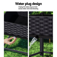 Green Fingers Garden Bed 40x40x23cm PP Planter Box Raised Container Growing Herb Home & Garden Kings Warehouse 