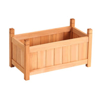 Green Fingers Garden Bed 60x30x33cm Wooden Planter Box Raised Container Growing Home & Garden Kings Warehouse 